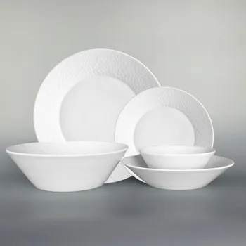 Sada nádobí Thun 1794 MOSAIC talířová souprava bílá 25 dílná