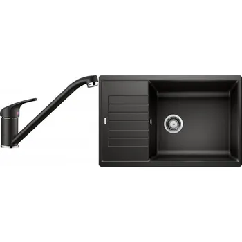 Granitový dřez Set RS Blanco Zia XL 6 S Compact + Blanco Daras (antracit + antracit)