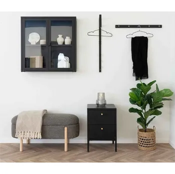 Designová lavice Behitha 98 cm hnědá