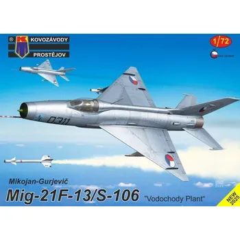 Plastikový model Kovozávody Prostějov 1:72 MiG-21F-13/ S-106 "Vodochody Plant"