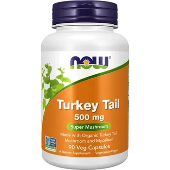 Now Foods Turkey Tail 500 mg (90 Kapsla)