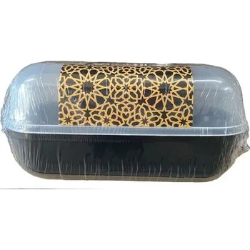 Dóza na potraviny Chlebovka 25x50x20cm, Zlatý dek., plast