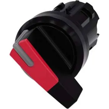 vypínač Siemens 3SU10022CF200AA0 3SU1002-2CF20-0AA0 kloubový spínač otočný přepínač červená 1 x 90 ° 1 ks