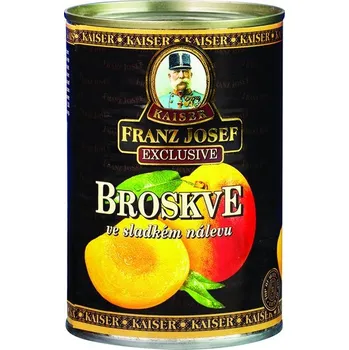 Sušená potravina FJK Broskvový kompot ve sladkém nálevu 425ml