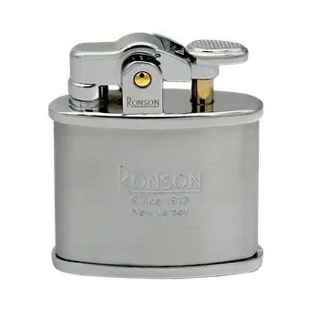 Zapalovač Ronson Nostalgia Silver Satin