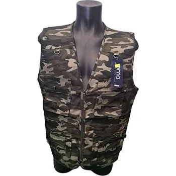 Pánská vesta Rybářská vesta maskáčová s kapsami M