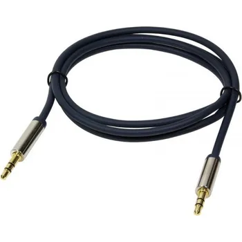 Audio kabel Logilink stereo kabel miniJack 0.5m modrý CA10050