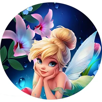 Koberec Disney Kruhový koberec ⌀120cm - Víla Zvonilka