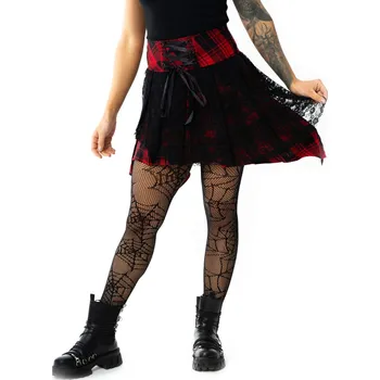 Dámská sukně sukně dámská POIZEN INDUSTRIES - FLORA - BLACK/RED - M