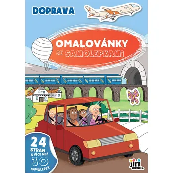 omalovánky JIRI MODELS Omalovánky A4 se samolepkami Doprava | 38