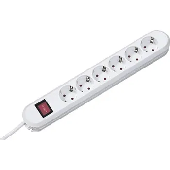 vypínač Bachmann 381.252K zásuvková lišta s vypínačem bílá DE schuko zástrčka/zásuvky 1 ks