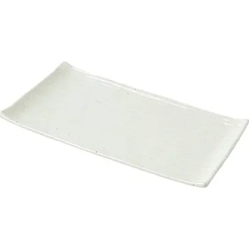 Talíř Made in Japan Servírovací talíř Contour 24 x 15 cm, bílý, keramika