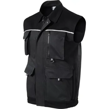 Pánská vesta MALFINI Vesta pracovní WOODY W52, barva Ebony grey, vel. XL (56-58)