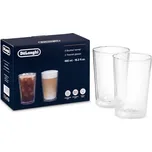 De'Longhi Dvoustěnné termoizolační sklenice, 480 ml, sada 2 ks DLSC319