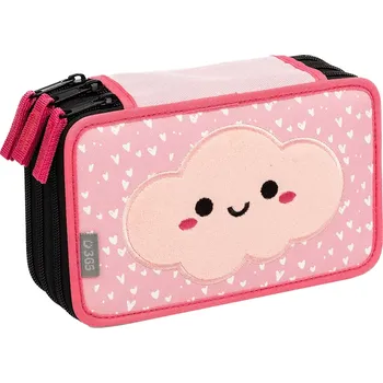 Penál Školní penál třípatrový Cloud