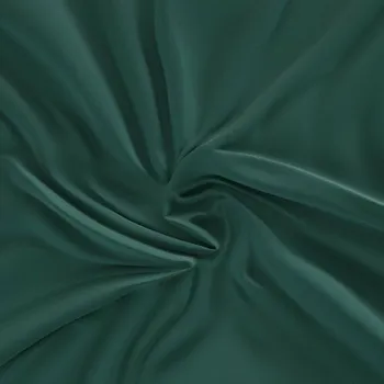 Prostěradlo Kvalitex Saténové prostěradlo s gumou tmavě zelená, 100 x 200 cm