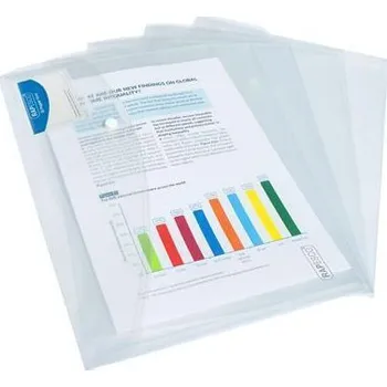 Spisové desky s drukem "Eco", transparentní, A4+, PP, RAPESCO 1629