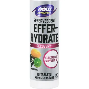 Doplněk stravy Now Foods Electrolitos šumivé tablety (10 PezsgőTableta, Pomeranč a jahoda)