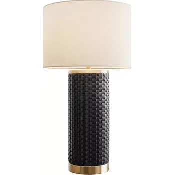 Lampička Stolní lampa ELEGANCIA 70 CM bílá/černá keramika