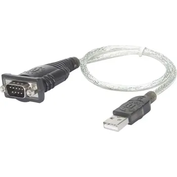 Elektrická zásuvka Manhattan USB adaptér [1x D-SUB zástrčka 9pólová - 1x USB 1.1 zástrčka A] 151801 45.00 cm pozlacené kontakty