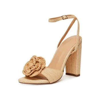 Dámské sandále Sandály DeeZee F0812-22 Béžová 39