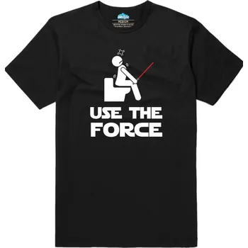 Pánské tričko Pánské tričko Použij sílu! Star Wars Use The Force (Velikost: 4XL, Barva: Černá)
