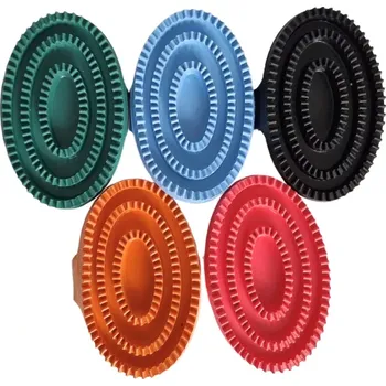 Čištění pro koně Gumové hřbílko HH, mix barev