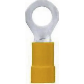 Kabelové oko LAPP 63104380 kulaté kabelové oko Průřez (max.)=6 mm² částečná izolace žlutá 50 ks