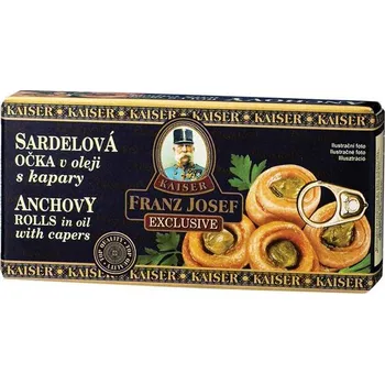 konzervovaná ryba FJK Sardelová očka v oleji s kapary 45g