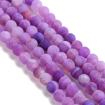 Korálek Minerál dračí achát č.4 (8mm)