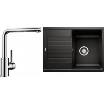Kuchyňský dřez Set RS Blanco Zia 45 S Compact + Blanco Mila (černá + chrom)