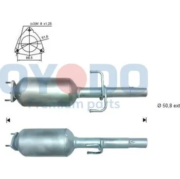 Filtr pevných částic Filtr sazových částic, výfukový systém OYODO 20N0104-OYO