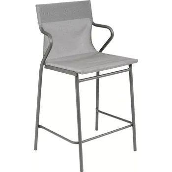 Profi venkovní střední židle s područkami HORIZON 2 ks šedý rám BatylineDUO šedá Pearl