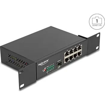 Switch Delock 10" Gigabit Ethernet Switch 8 Port + 1 SFP