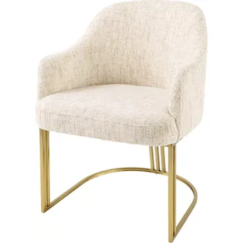 Jídelní židle 2SET židle EXTRAVAGANCIA béžová/zlatá žinylka