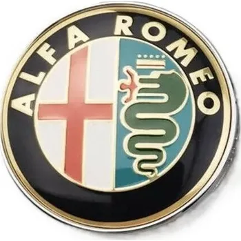 Poklice na kolo Krytky kol, pokličky na kola ALFA ROMEO 60mm chrom zlatá