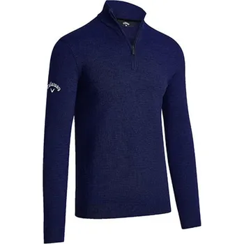 Pánský svetr Callaway Pánský merino svetr CW351 Dark Navy XXL