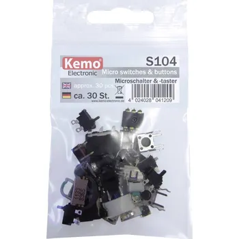 Kemo S104 sada mikrospínačů S104 bez aretace 30 díly