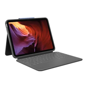 Tablet Logitech Rugged Folio pouzdro s klávesnicí pro Apple iPad 7, 8, 9, 10, A16 - Qwertz DE