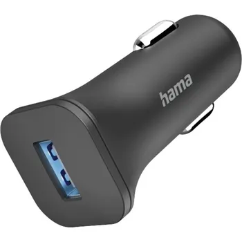 Mobilní telefon Hama USB nabíječka, 1x USB A , 6.00 W, černá