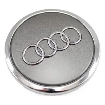 Poklice na kolo Krytky kol, pokličky na kola AUDI 61mm šedá chrom 4M0601170 8W0601170
