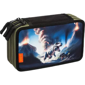 Penál Školní penál třípatrový Monster