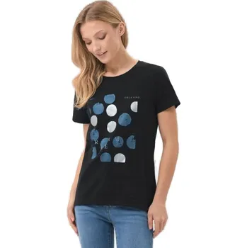 Dámské triko s krátkým rukávem VOLCANO-NETTA-700-BLACK Černá L