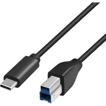 USB hub Logilink USB-C pro USB-B 2m černý CU0163