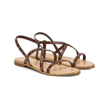 Dámské sandále Sandály ONLY Shoes Onlmari-4 Pu Studs 15342339 Hnědá 40