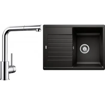 Granitový dřez Set RS Blanco Zia 45 S Compact + Blanco Mila-S (antracit + chrom)