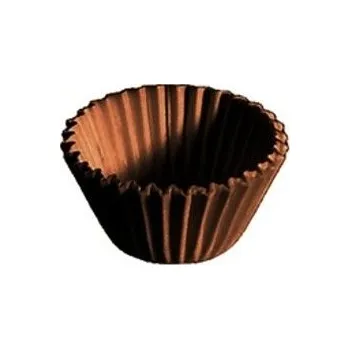 Krabice na pečivo Caketools Cukrářské MINI košíčky 2,4 x 1,8cm - HNĚDÉ - 100ks