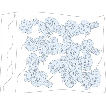 Šroub Prizmatické šrouby s maticemi HIST-P, pro spodní vroubkovku (20 ks) Schneider Electric Množství: 1 ks