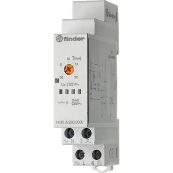 vypínač Finder 14.81.8.230.0000 schodišťový časový spínač montáž na lištu 230 V/AC