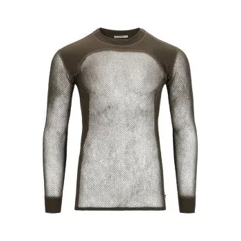 Aclima WoolNet Crew Neck Men Tarmac hnědá M